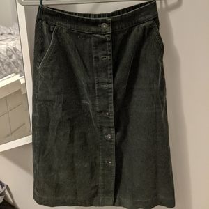 Corduroy Midi Skirt